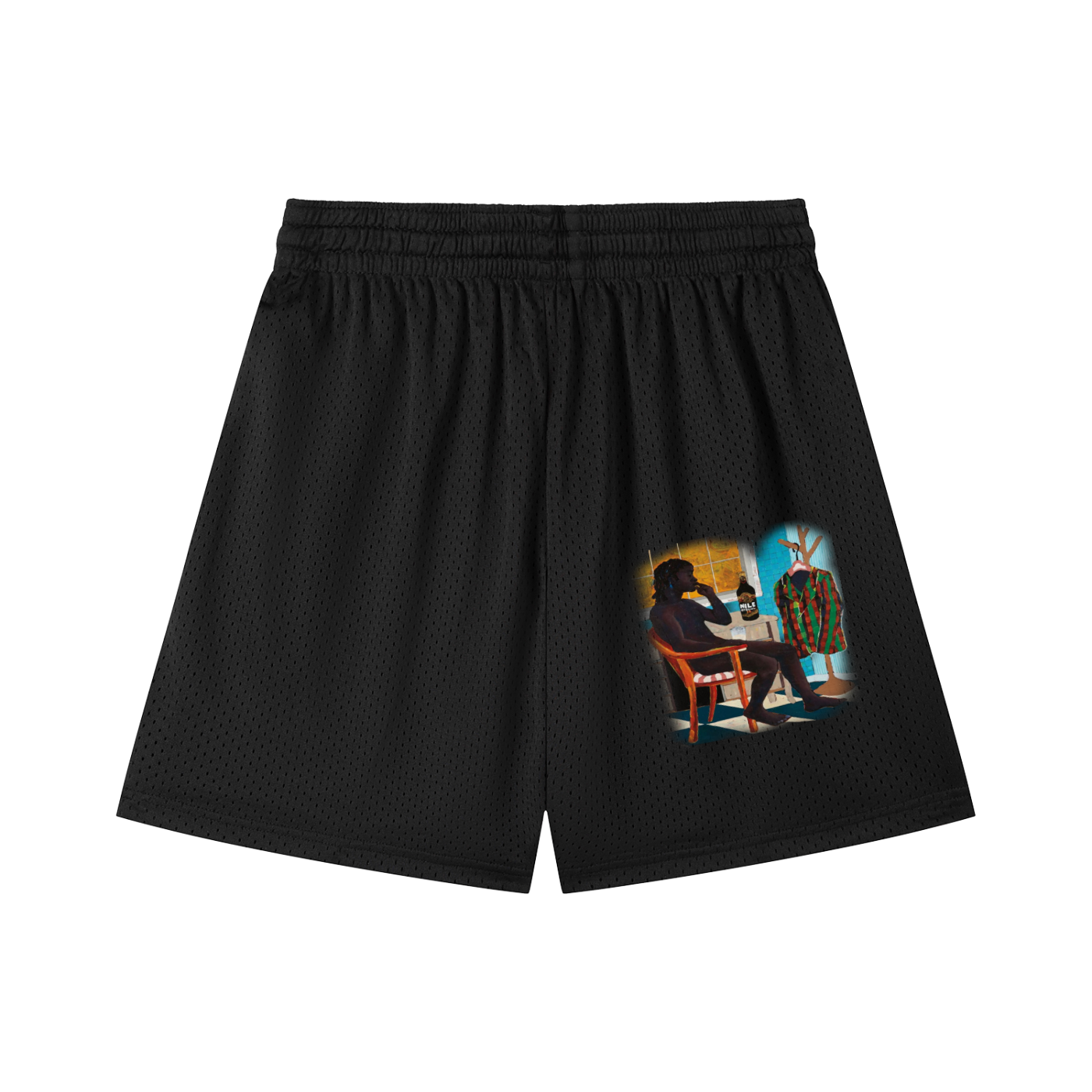 Mesh Drawstring Shorts