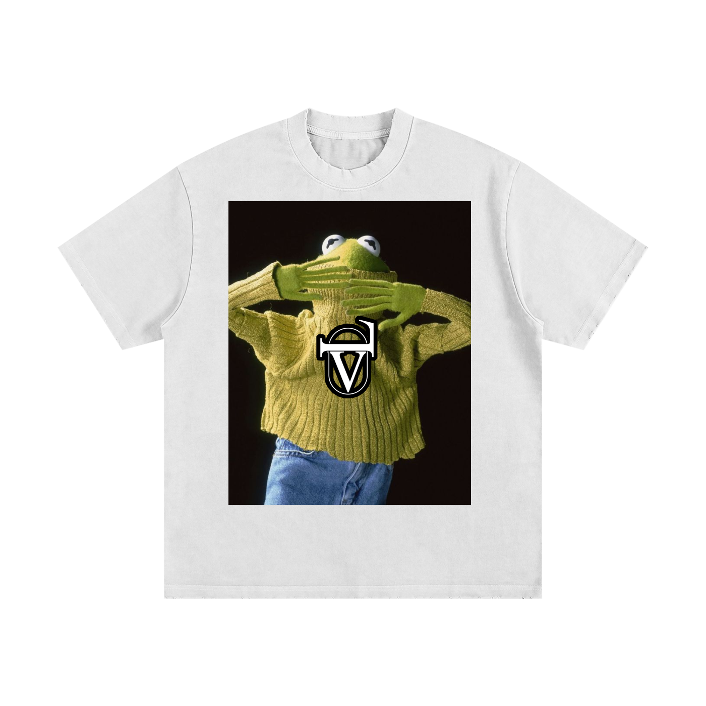 Heavyweight Vintage Washed Frayed T-Shirt