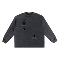 Snow Washed Oversize Long Sleeve T-shirt