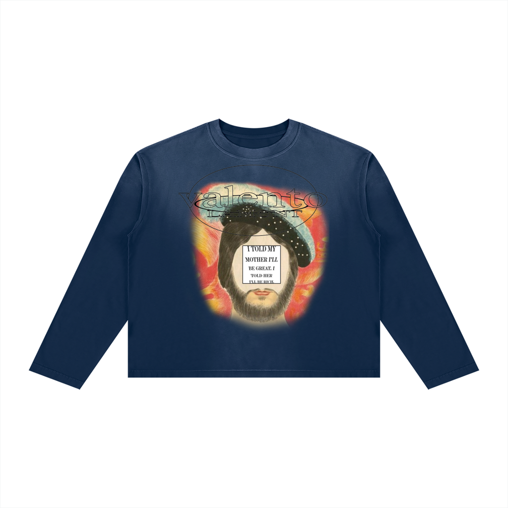 Unisex Sunfade Boxy Long Sleeve T-Shirt