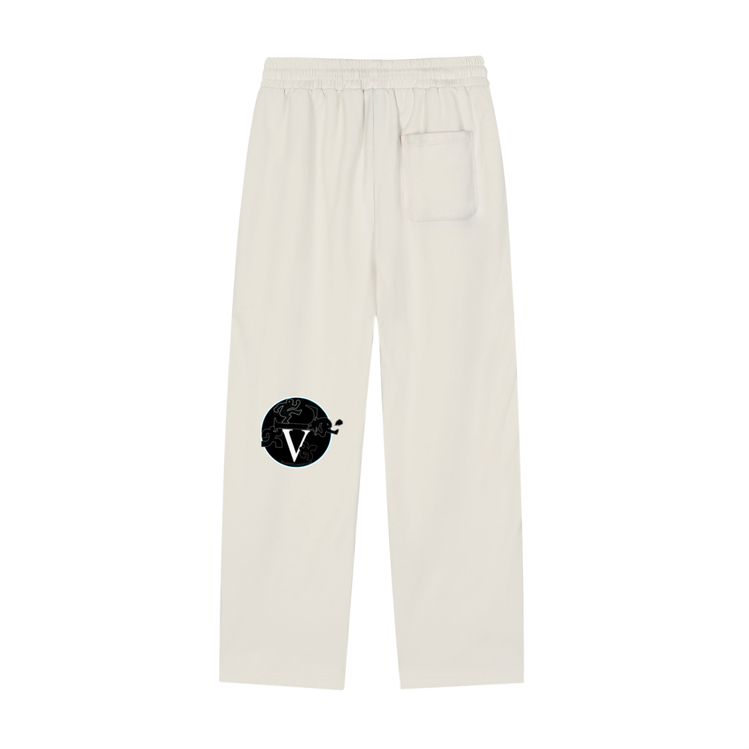 Reflection Striped Straight-Leg Sweatpants