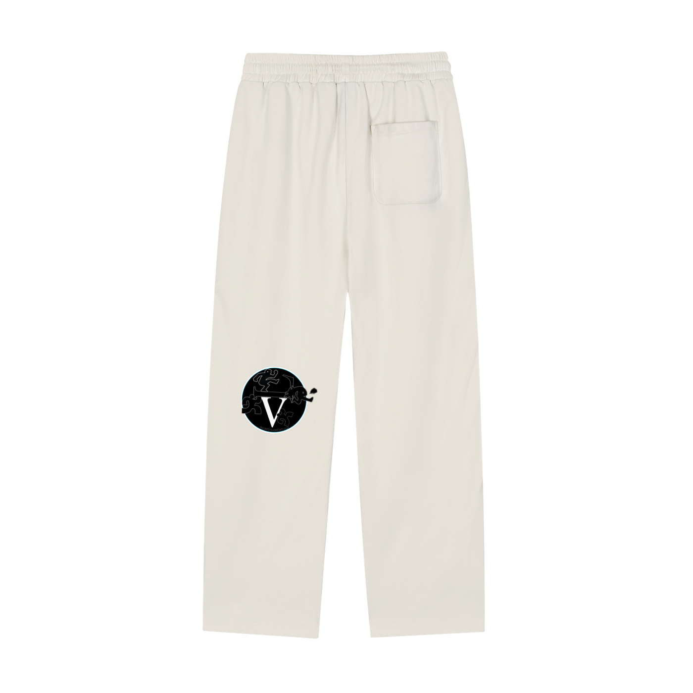 Reflection Striped Straight-Leg Sweatpants