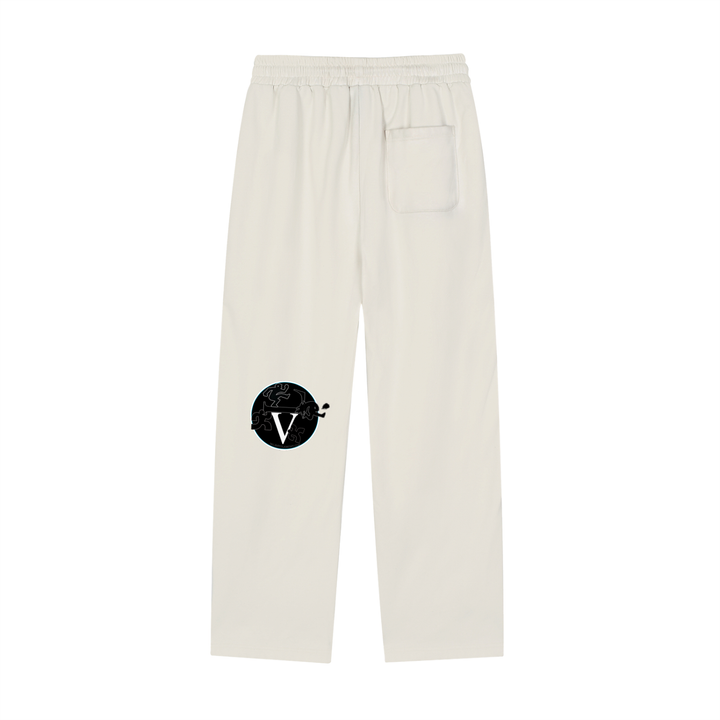 Reflection Striped Straight-Leg Sweatpants