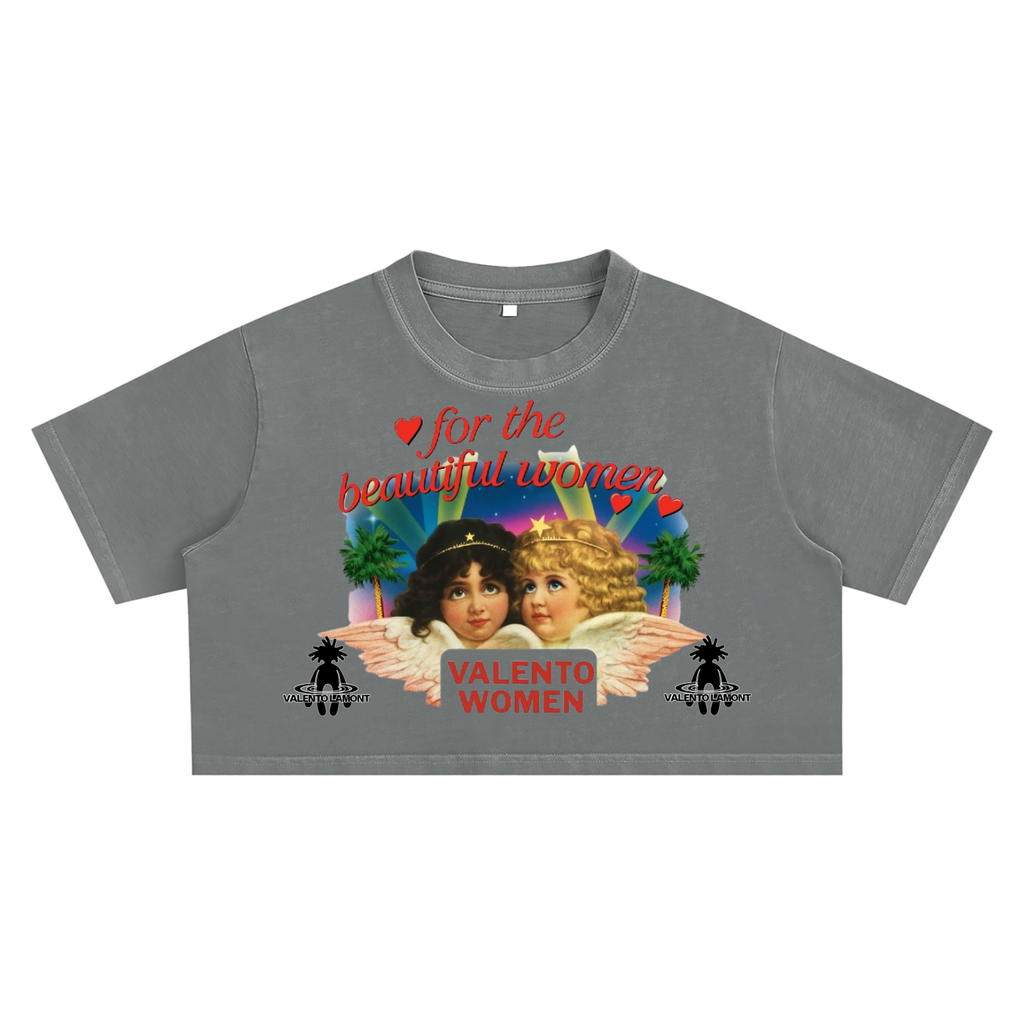 Snow Washed Crop Top