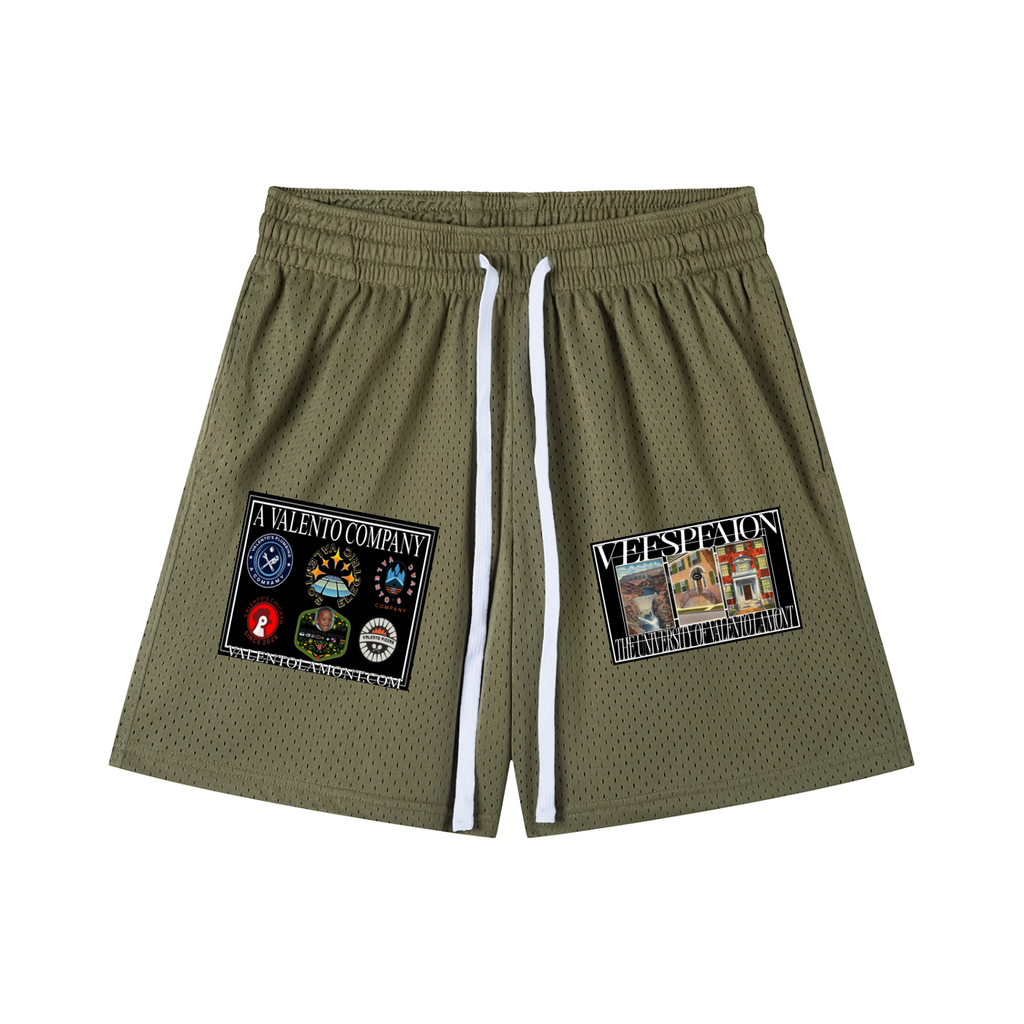 Mesh Drawstring Shorts