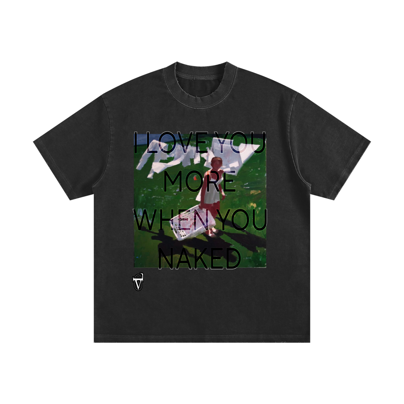 Heavyweight Vintage Washed Frayed T-Shirt