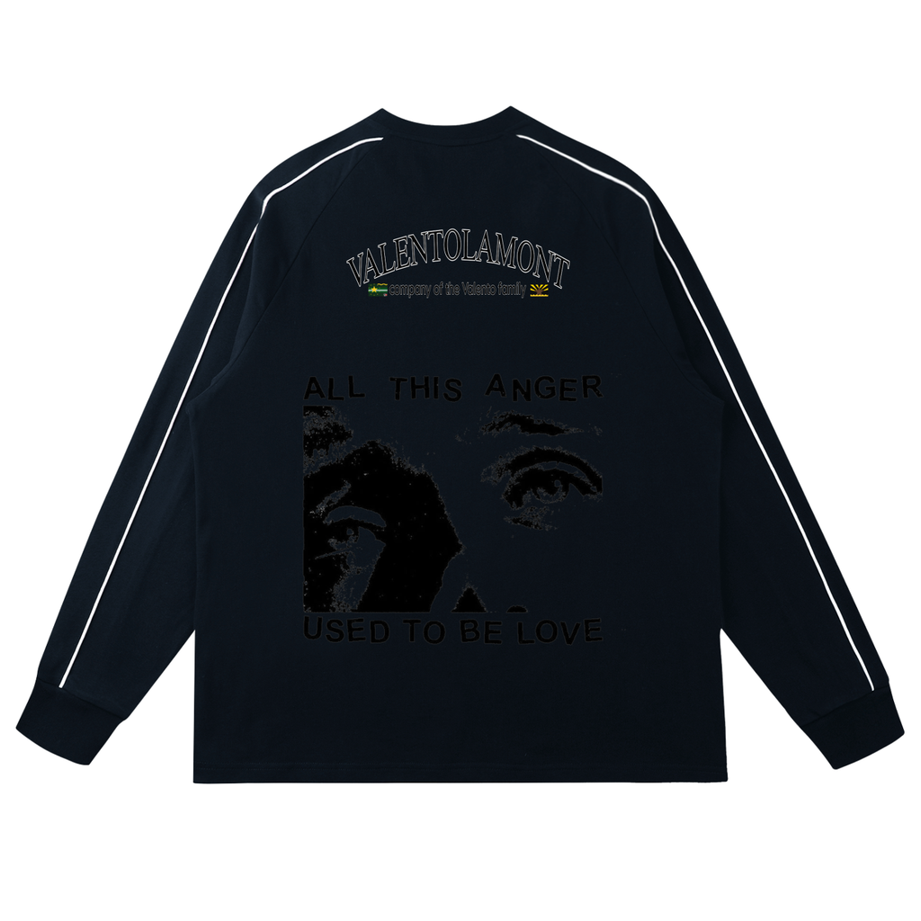 Contrast Panel Raglan Sweatshirt