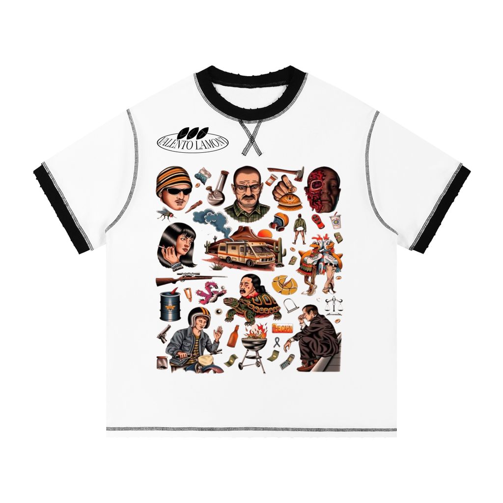 Unisex Contrast-Stitched Ringer T-Shirt