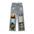 Vintage Wash Distressed Denim Jeans
