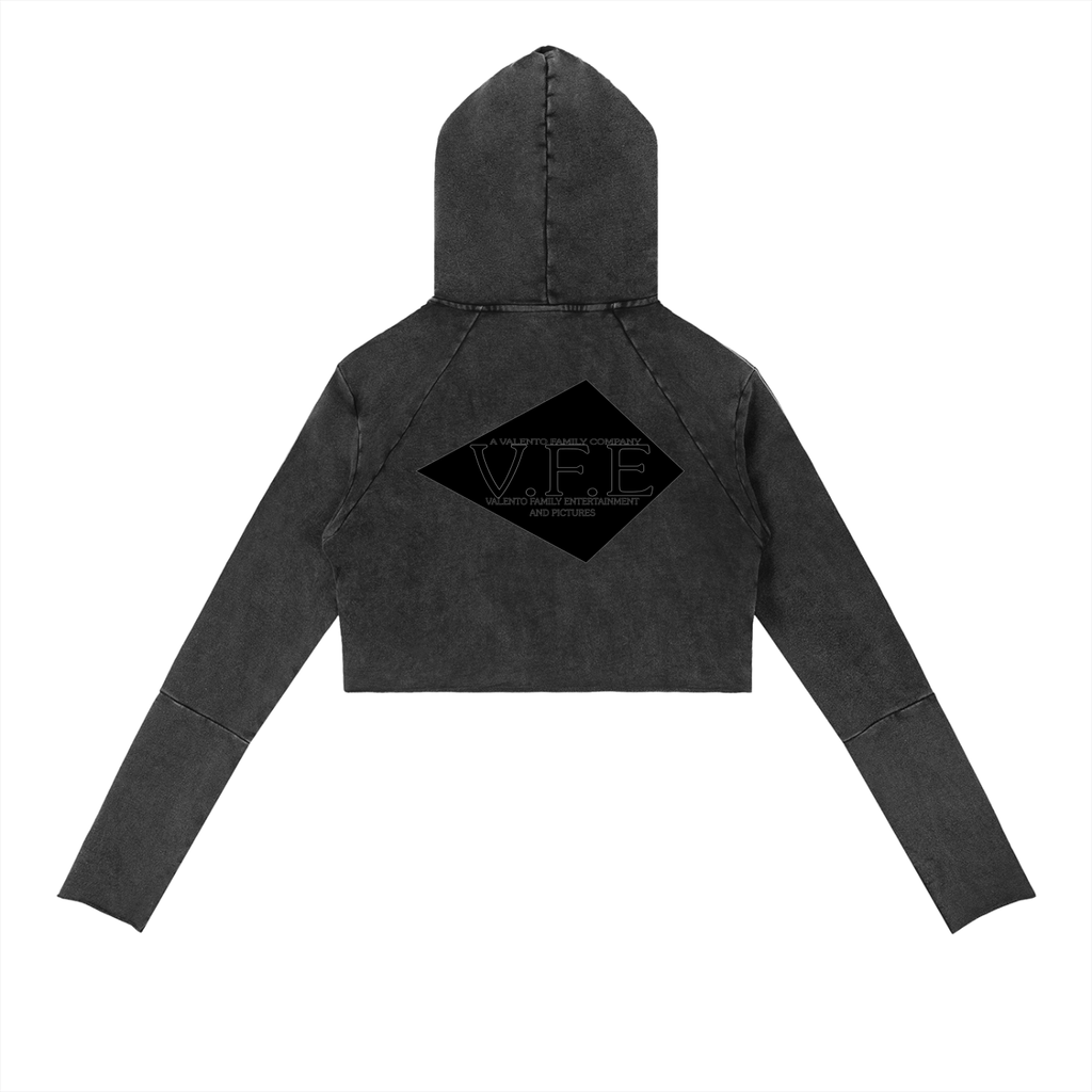 Vintage Washed Raw Edge Hoodie