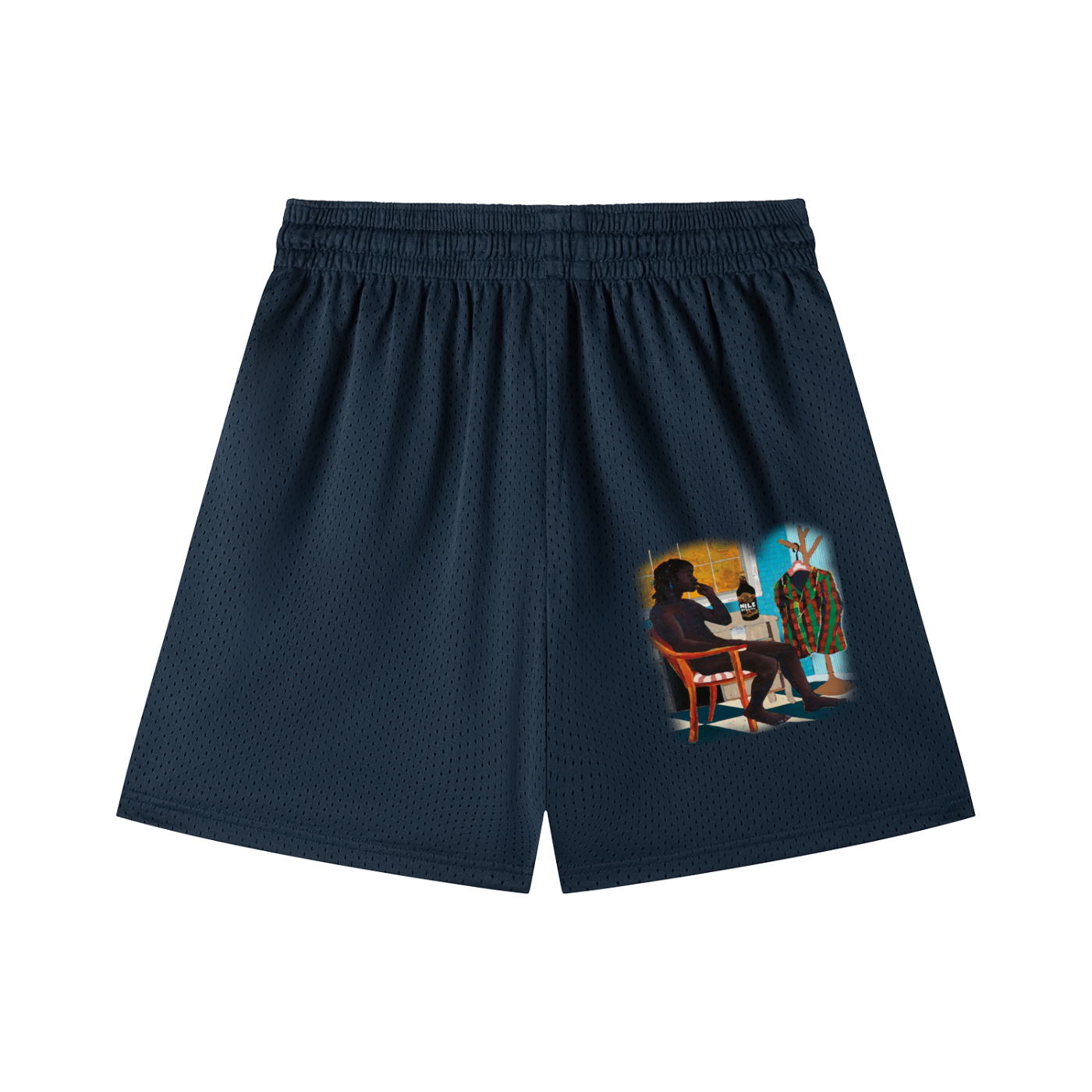 Mesh Drawstring Shorts