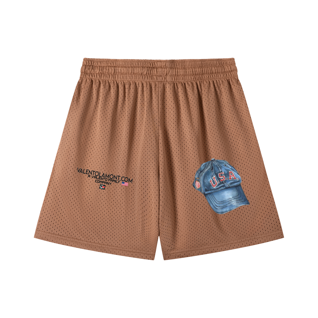 Mesh Drawstring Shorts