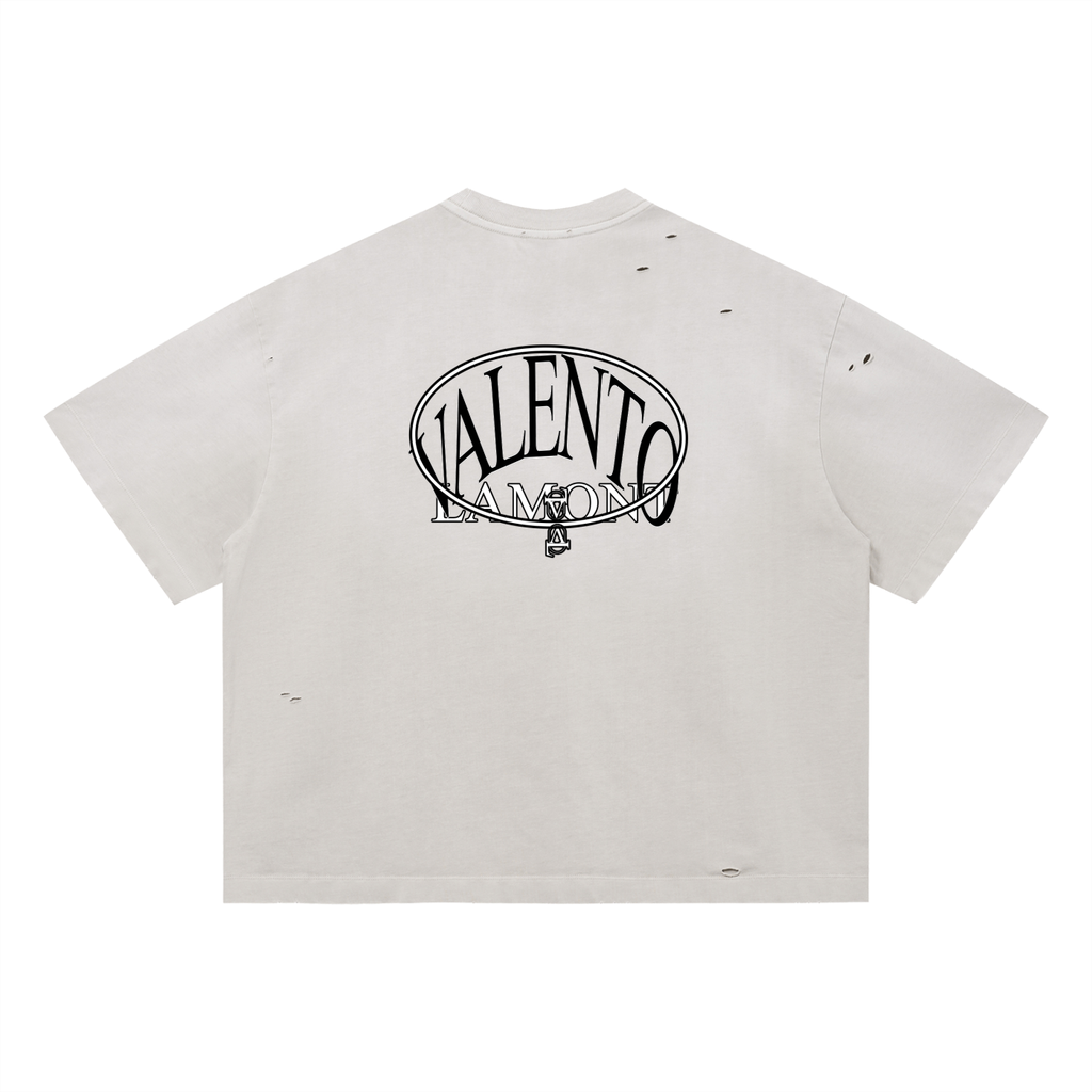 Vintage Washed Distressed Boxy Oversized T-Shirt