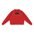 Essential Fleece Mock-Neck Crew Sweatshirt