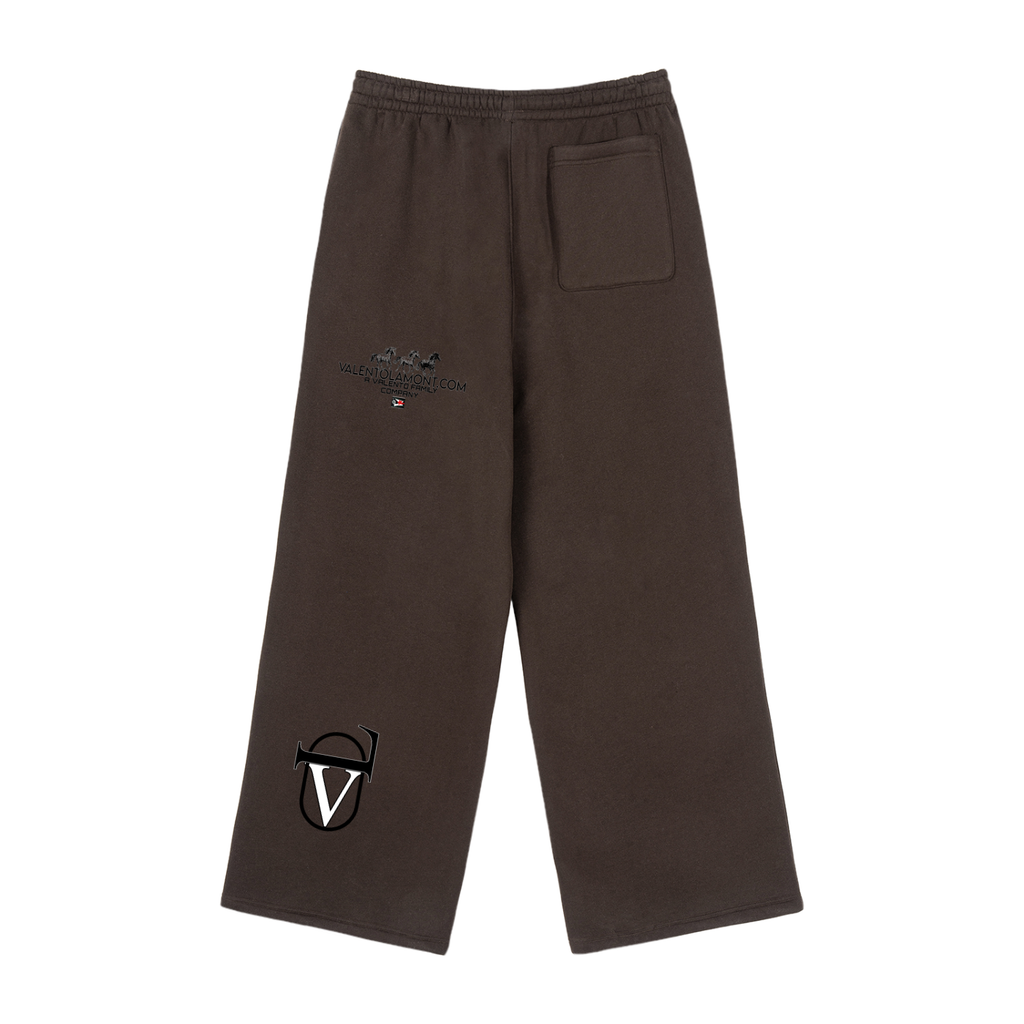 Fleece Drawstring Straight-Leg Sweatpants