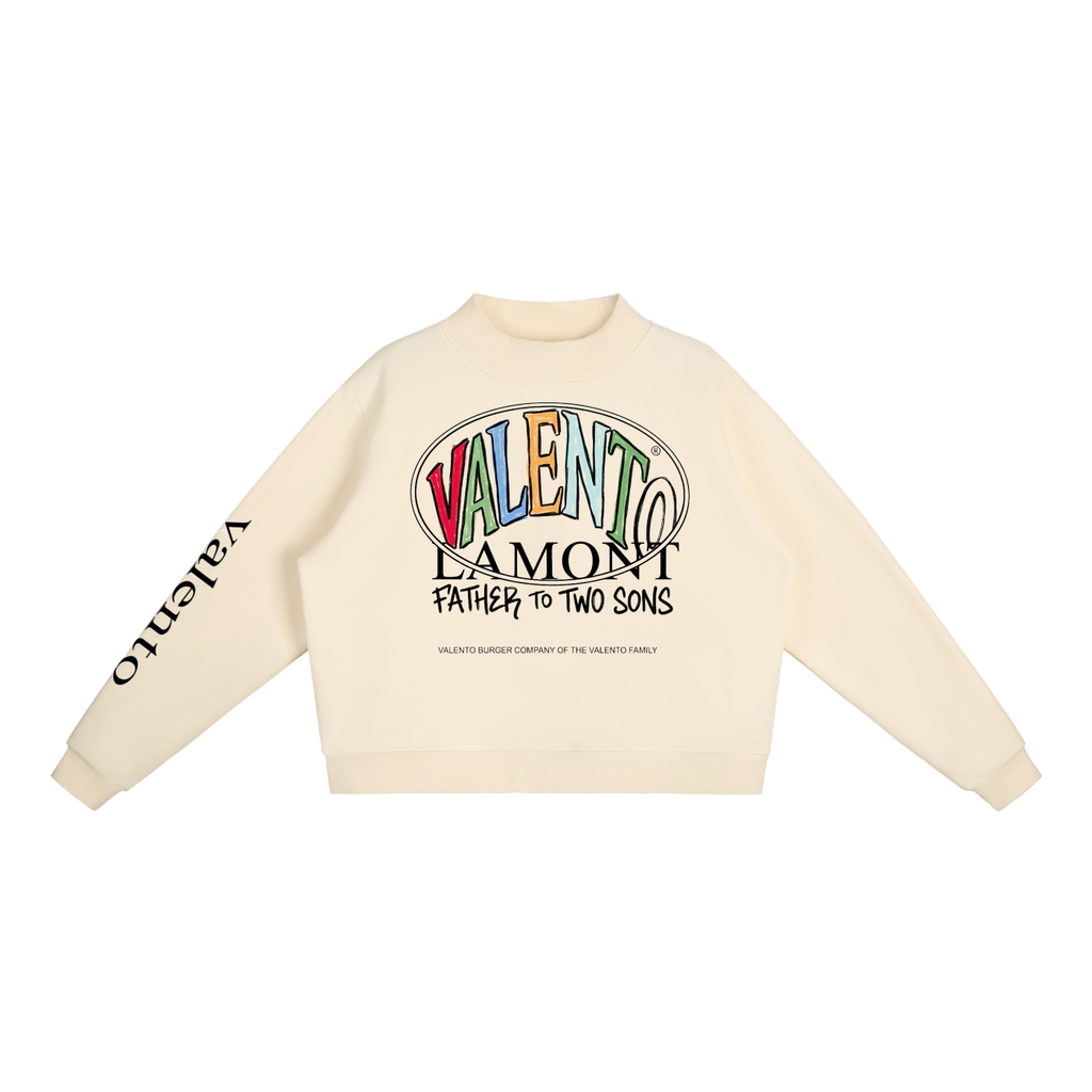Essential Fleece Mock-Neck Crew Sweatshirt