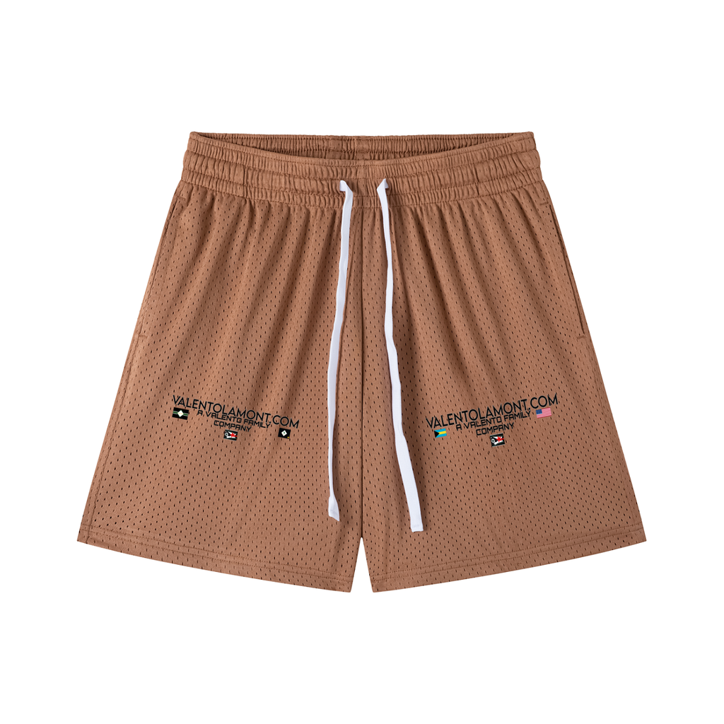 Mesh Drawstring Shorts