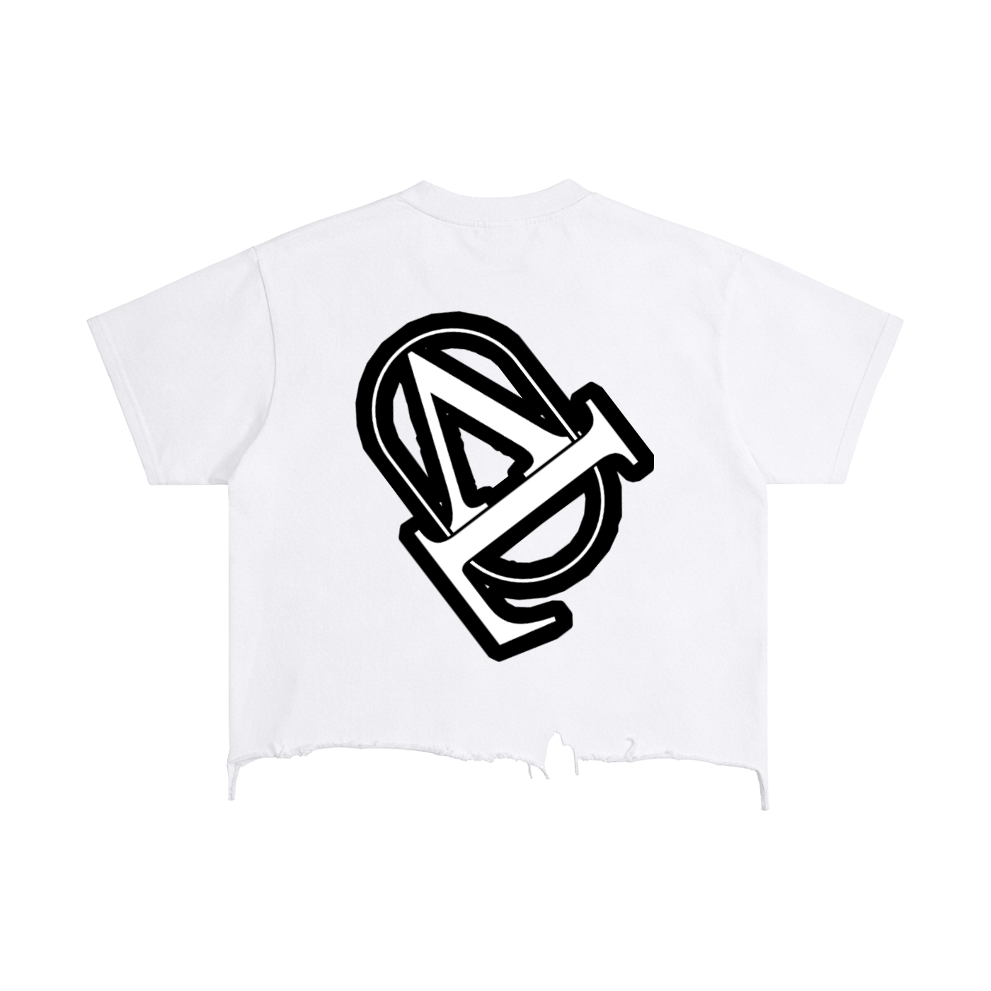 Vintage Wash Boxy Distressed Hem T-Shirt