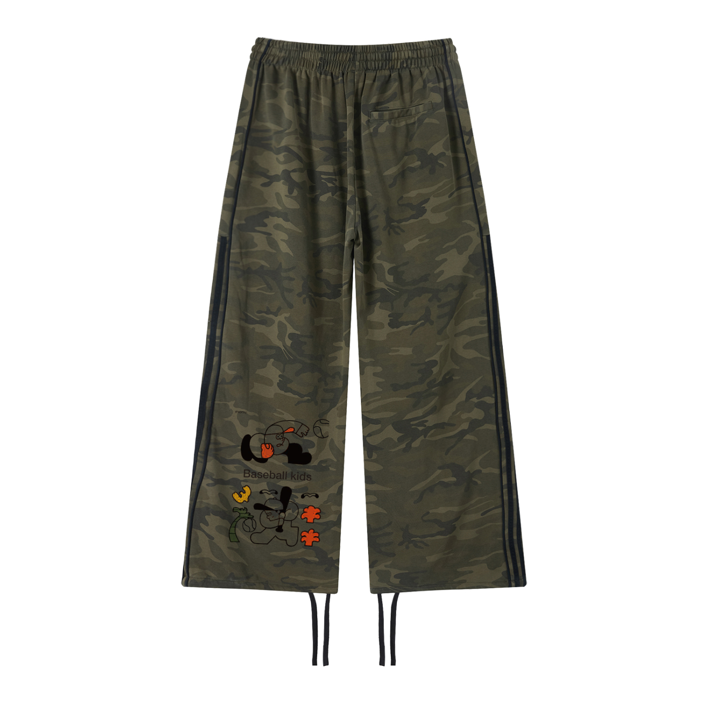 Unisex Camo Wide Leg Sweatpants