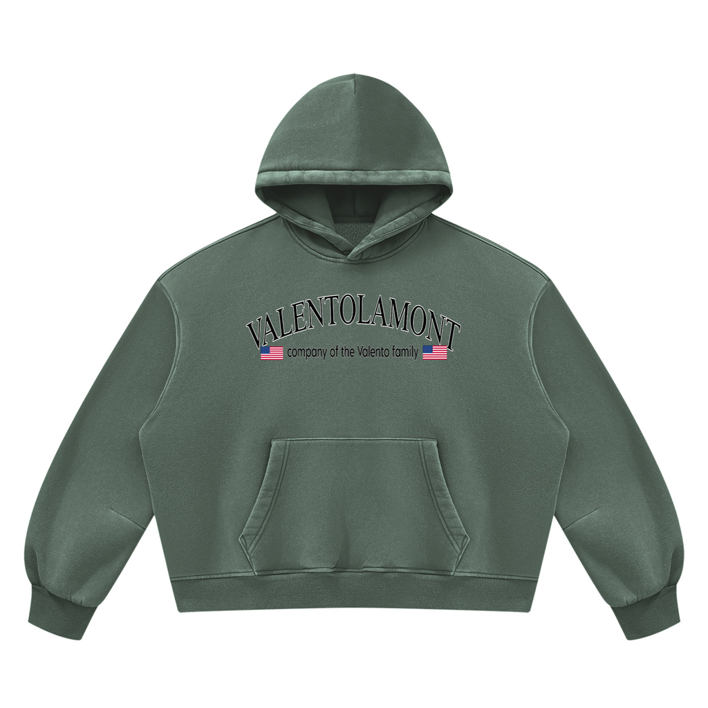 V Wash Boxy Fleece Hoodie