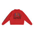 Essential Fleece Mock-Neck Crew Sweatshirt