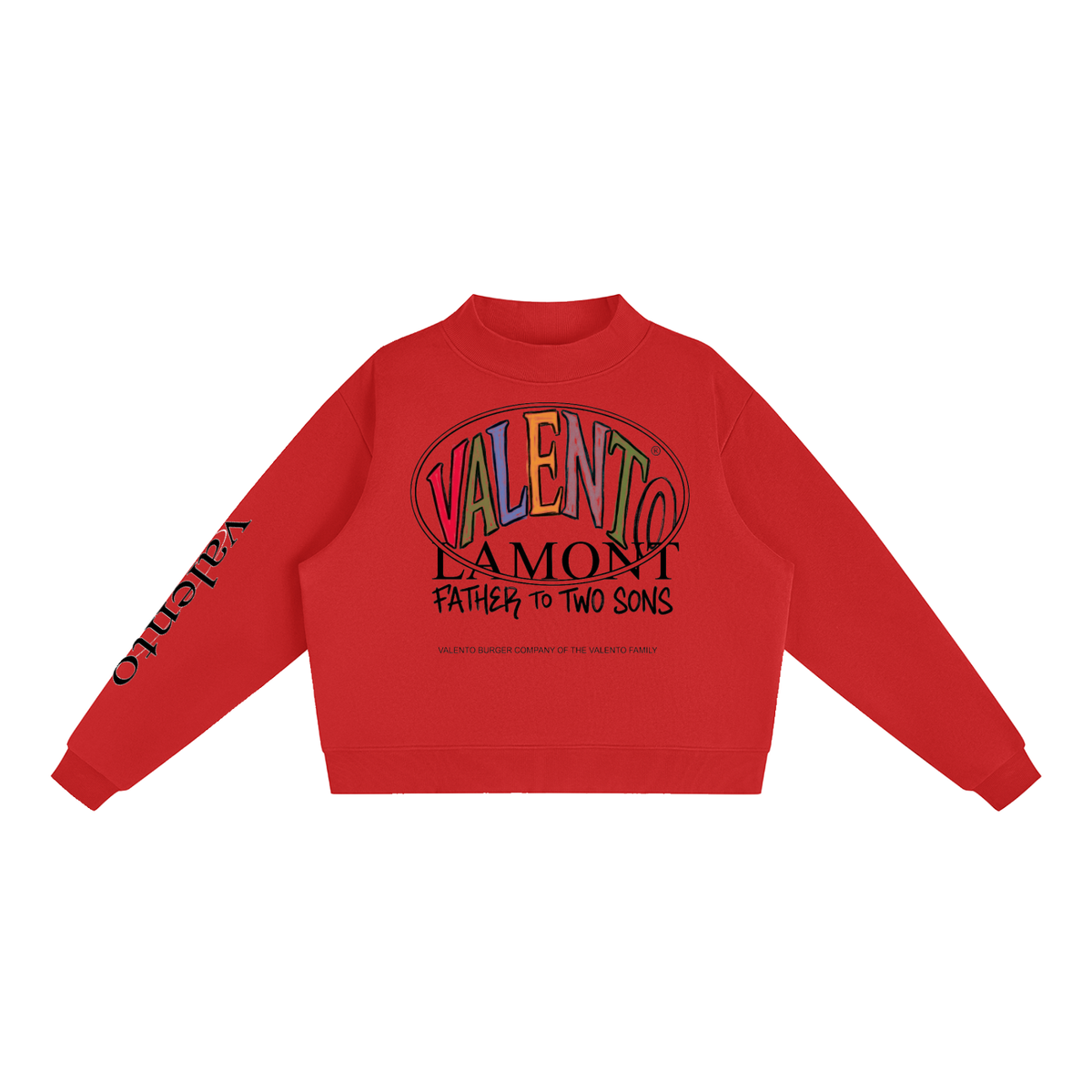 Essential Fleece Mock-Neck Crew Sweatshirt