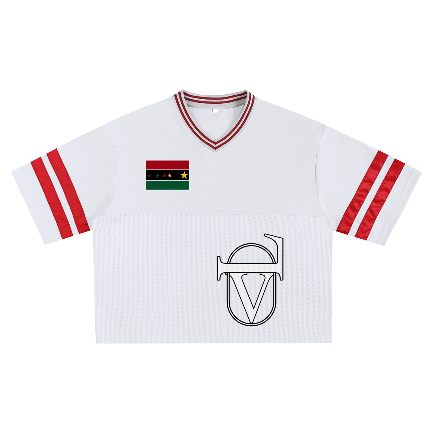 Taped Mesh Boxy T-Shirt