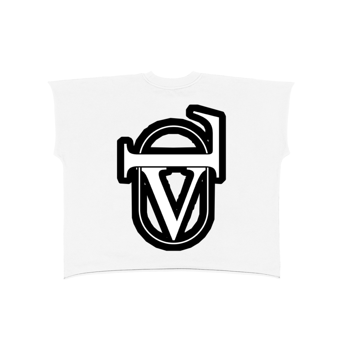 Raw Edge Boxy Non-Shrink T-Shirt