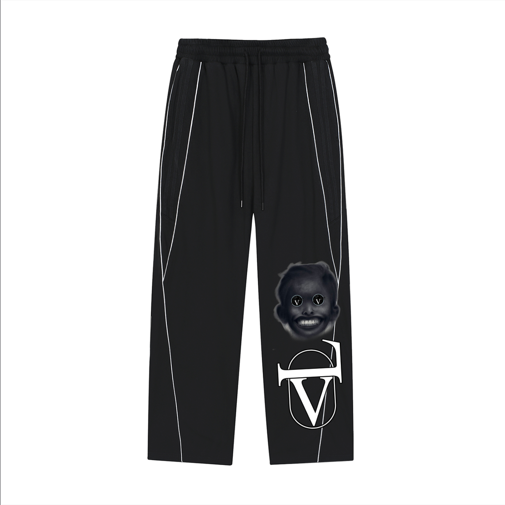 Reflection Striped Straight-Leg Sweatpants
