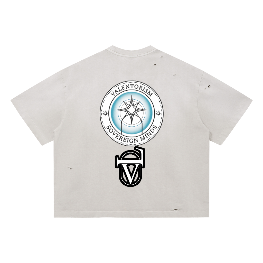 Vintage Washed Distressed Boxy Oversized T-Shirt