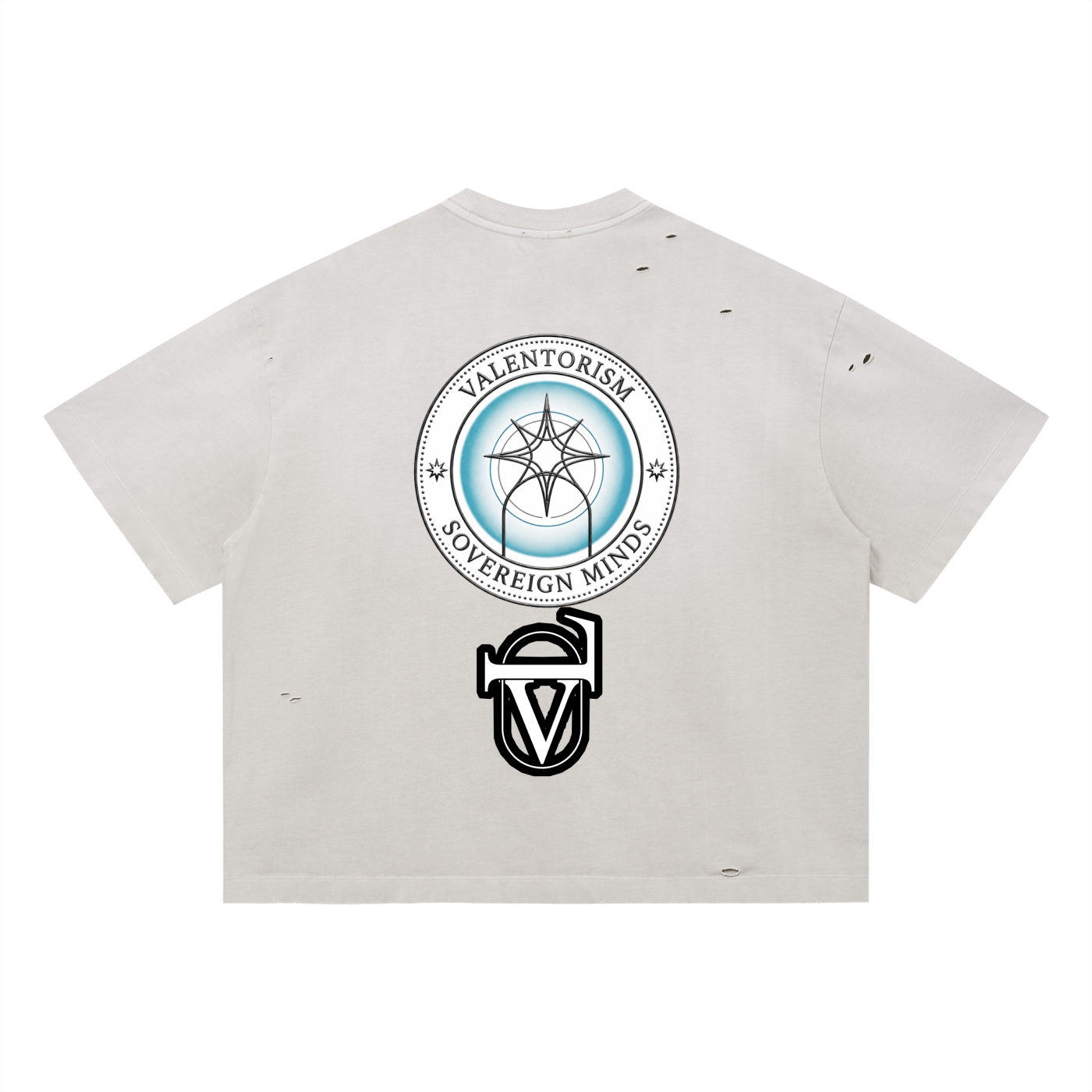 Vintage Washed Distressed Boxy Oversized T-Shirt