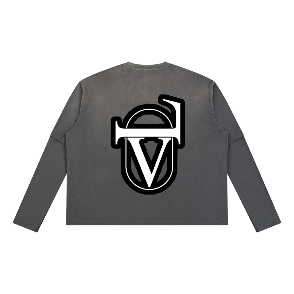 Unisex Vintage Wash Layered T-Shirt
