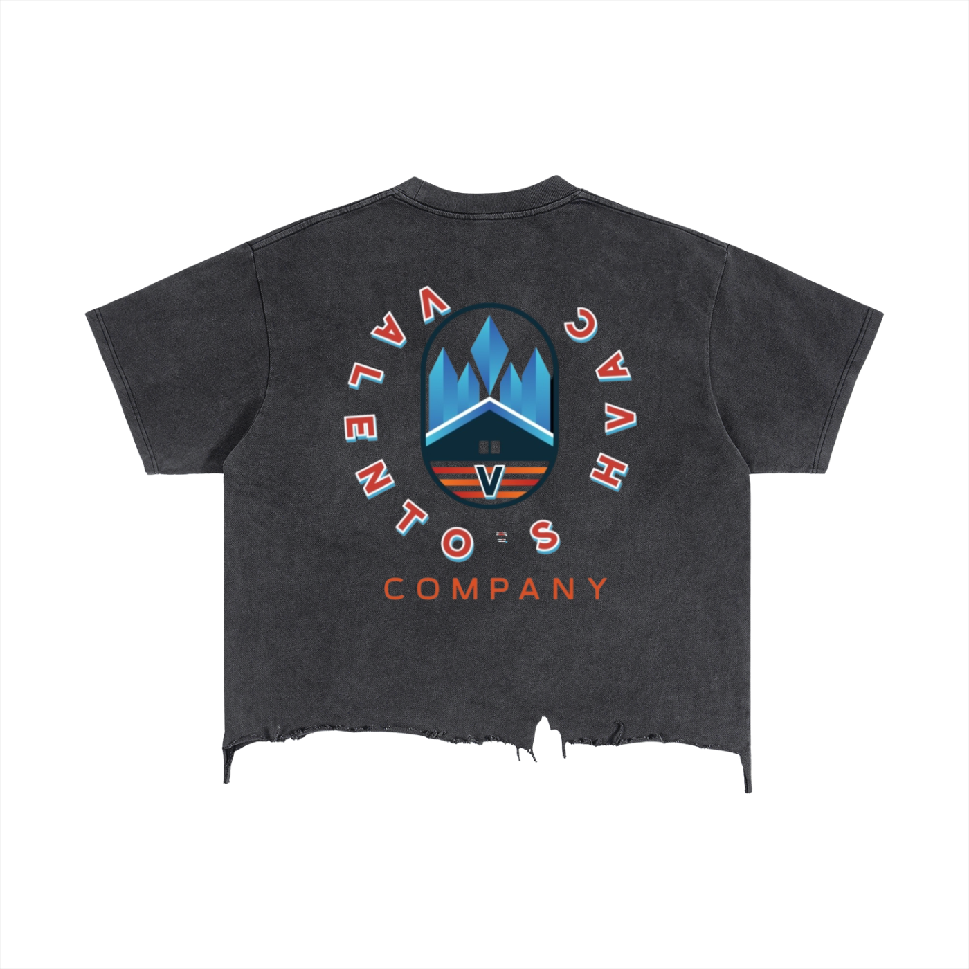 Vintage Wash Boxy Distressed Hem T-Shirt