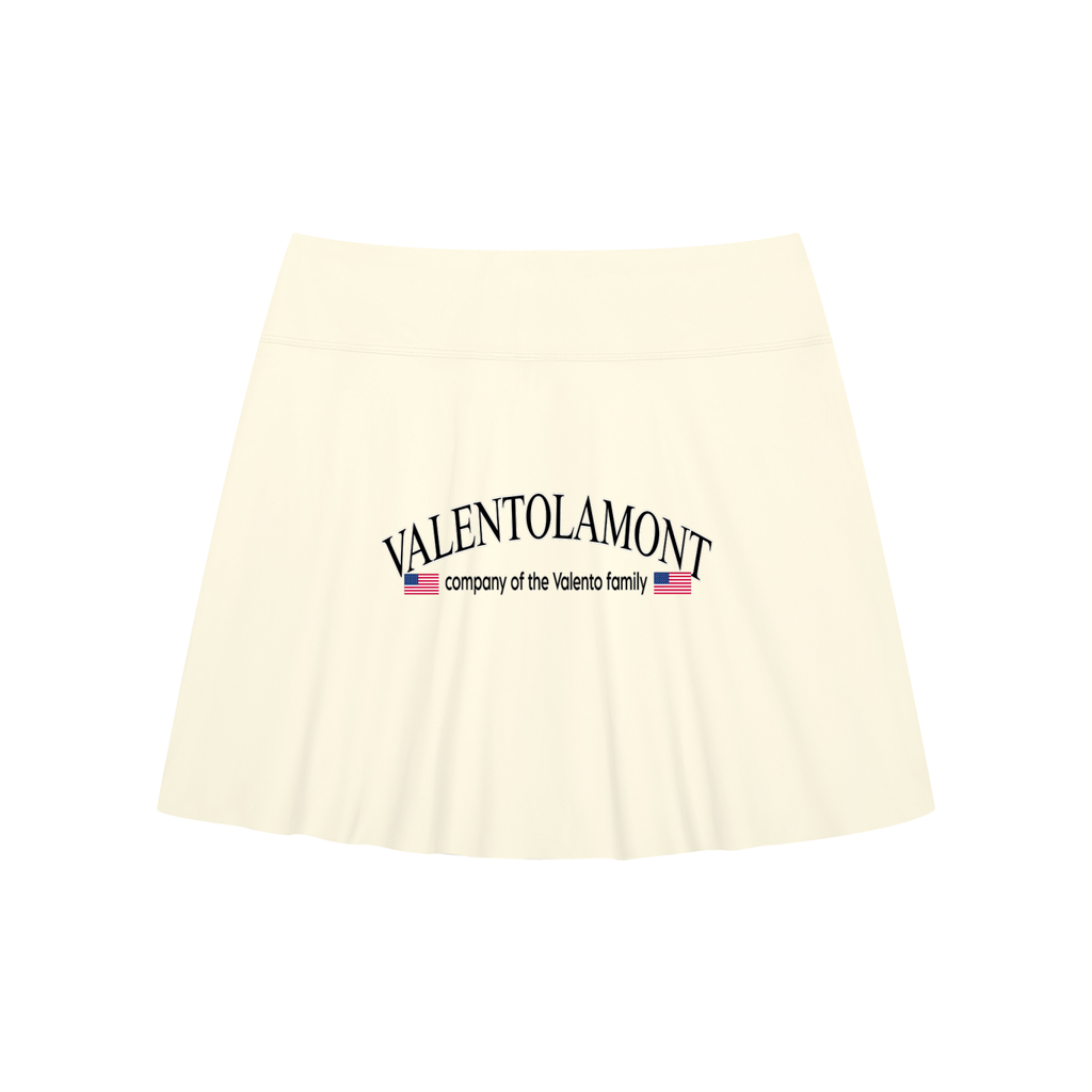 Women's A-Line Contrast Panel Slit Skirt