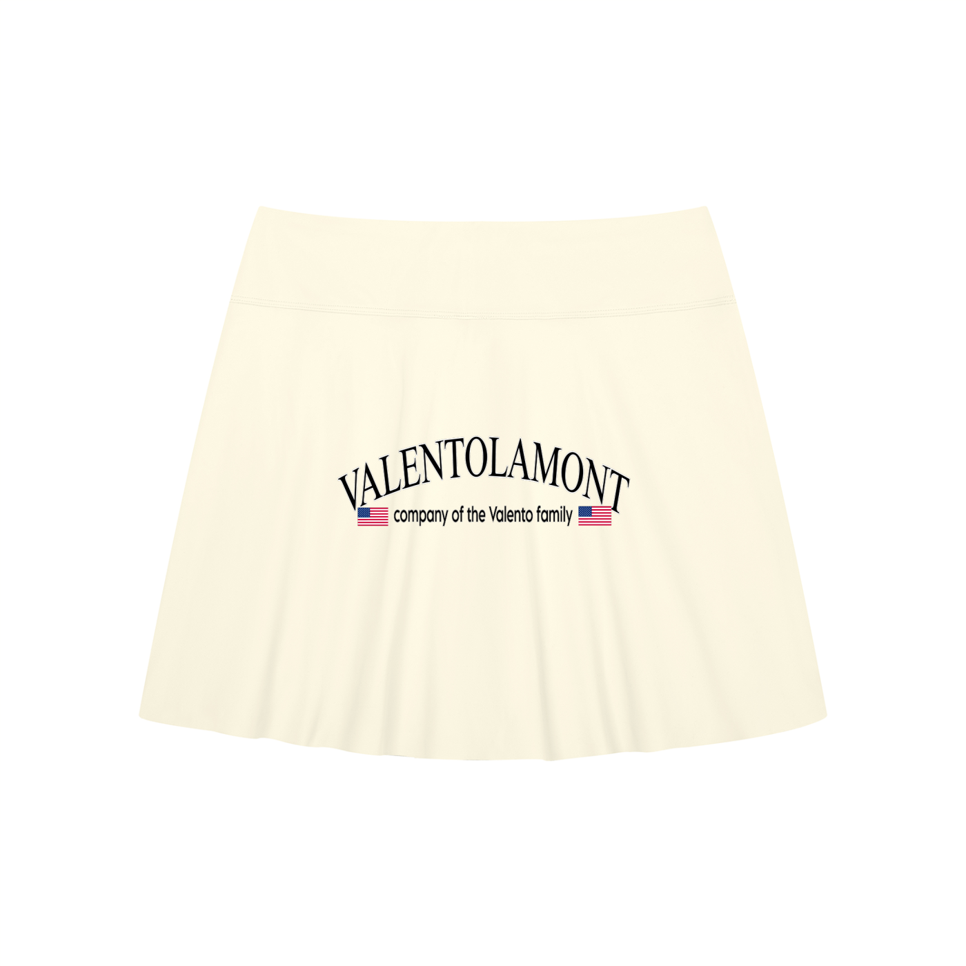 Women's A-Line Contrast Panel Slit Skirt