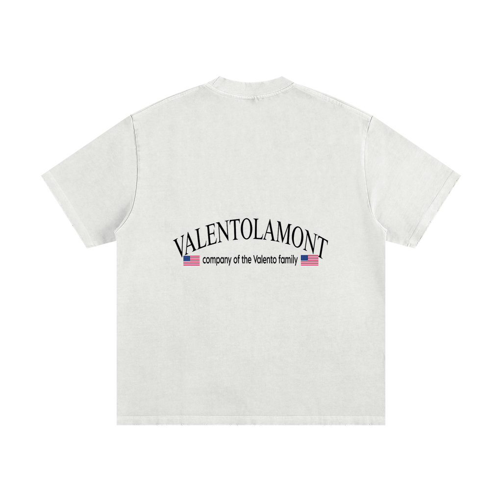 Heavyweight Vintage Washed Frayed T-Shirt