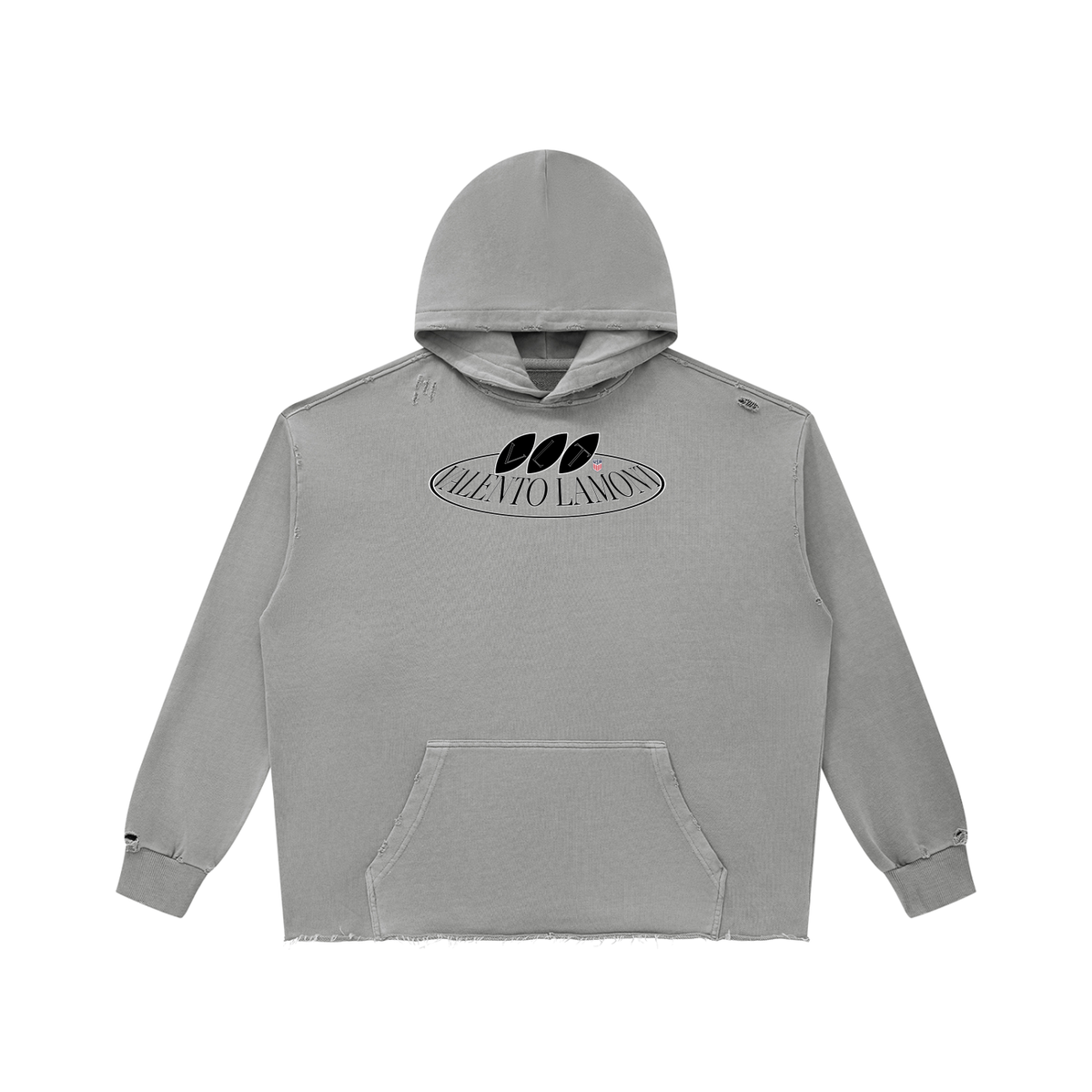 Unisex Vintage Wash Raw Edge Hoodie