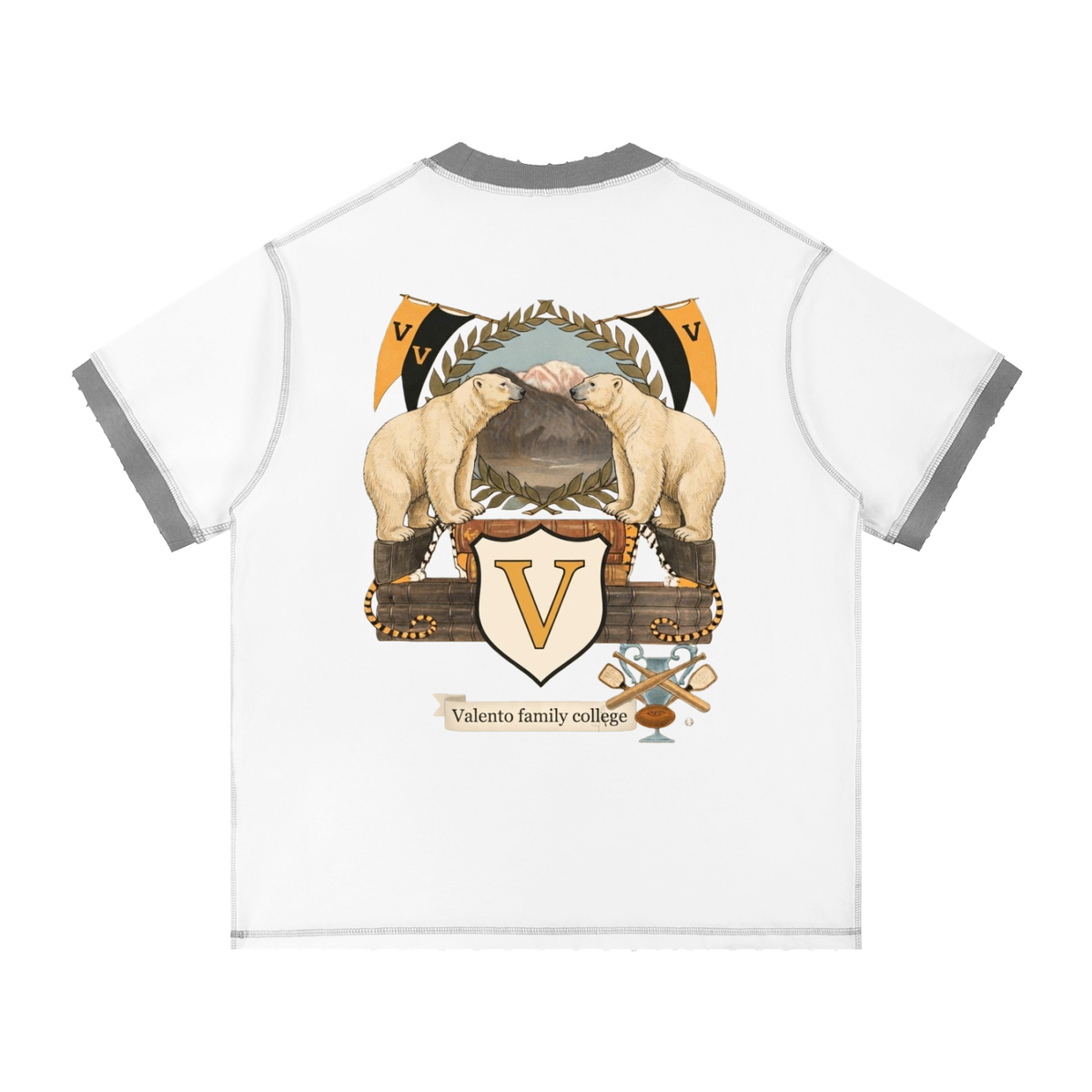 Unisex Contrast-Stitched Ringer T-Shirt