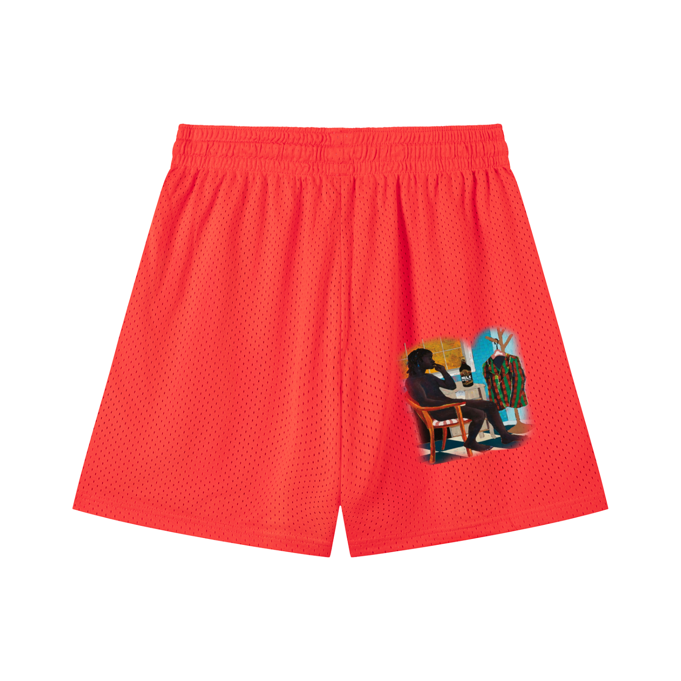 Mesh Drawstring Shorts