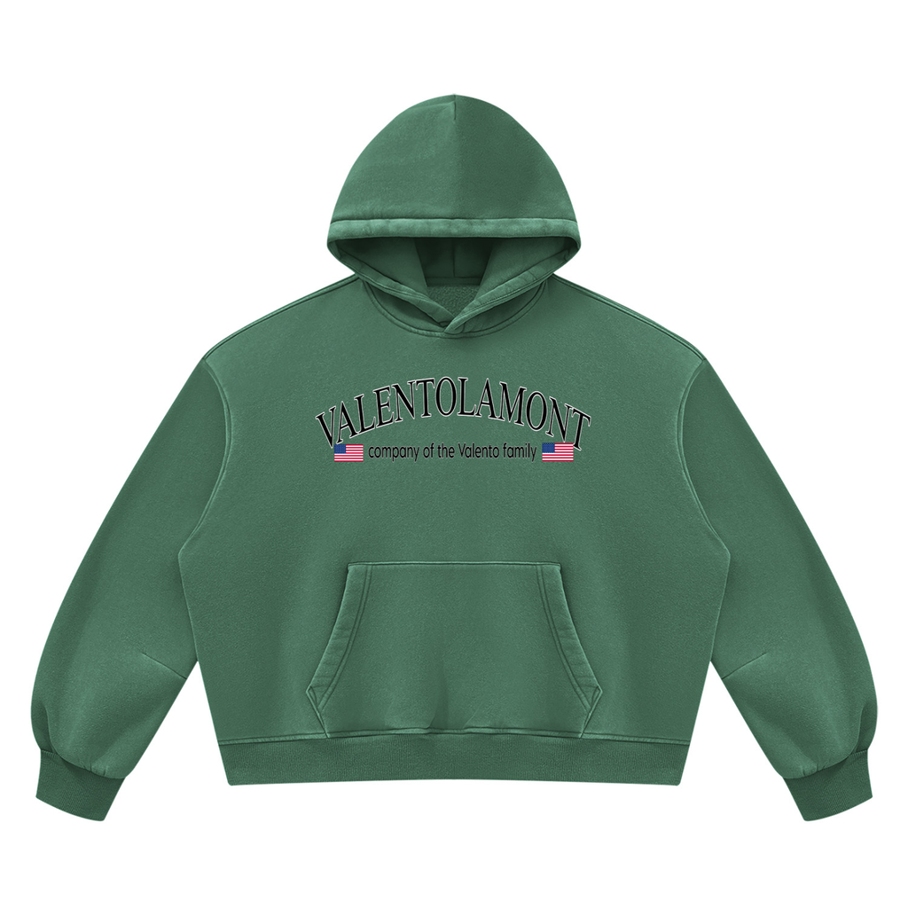 V Wash Boxy Fleece Hoodie