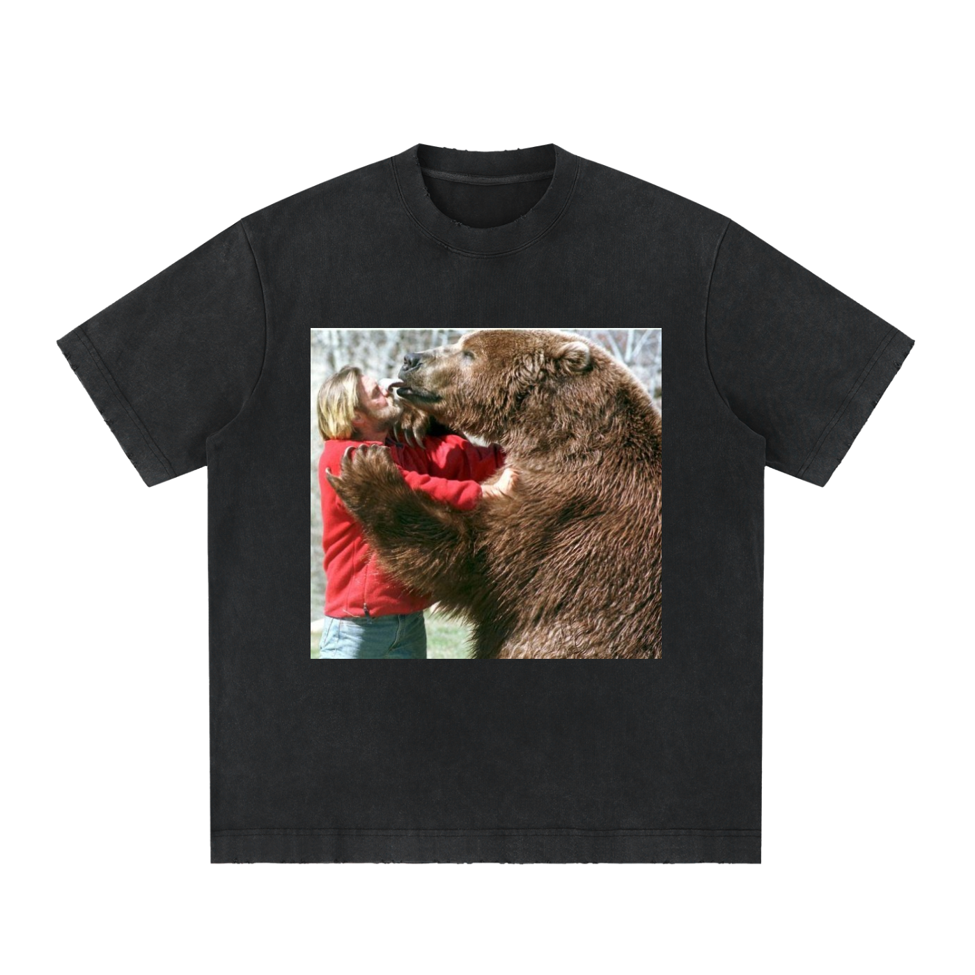 Heavyweight Vintage Washed Frayed T-Shirt