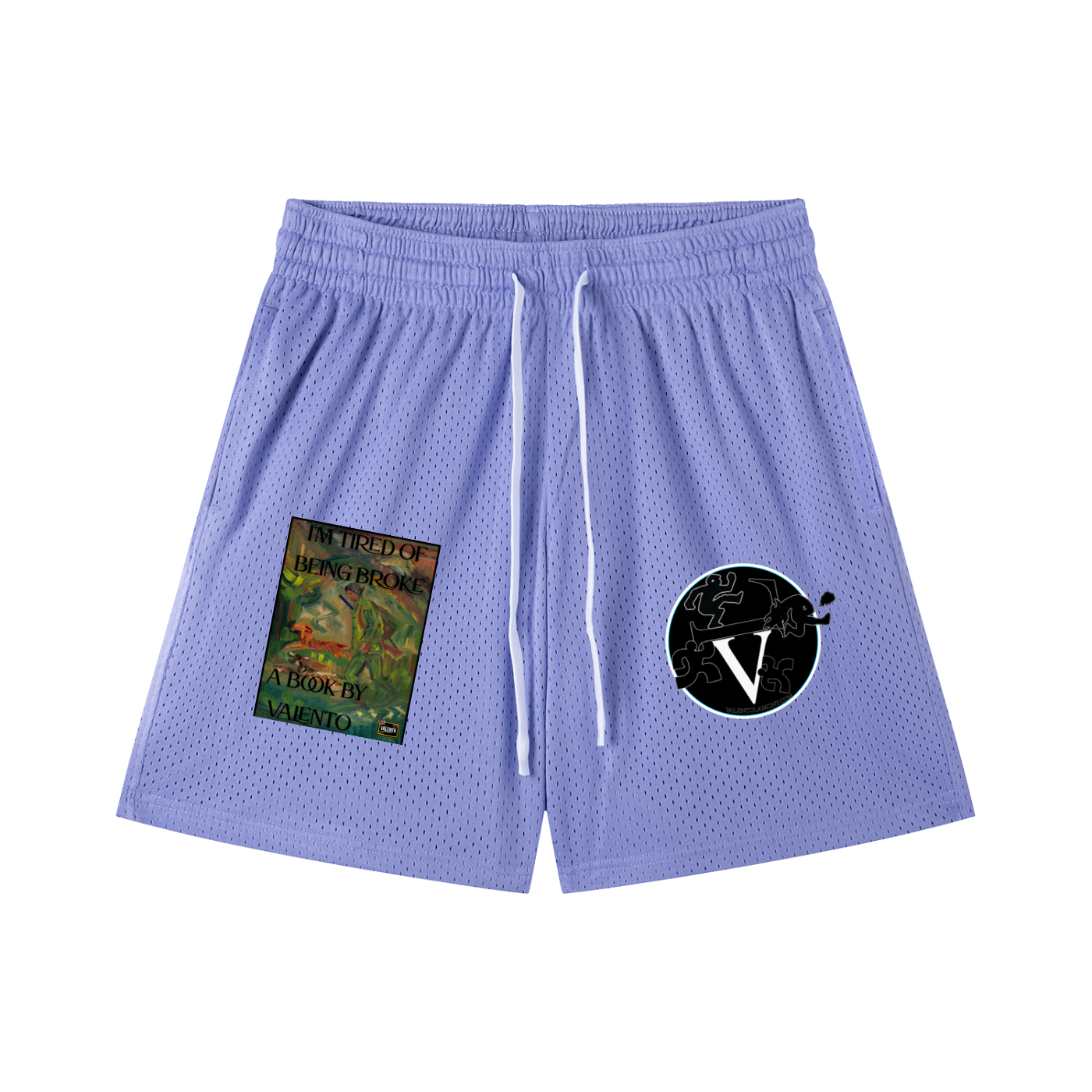 Mesh Drawstring Shorts