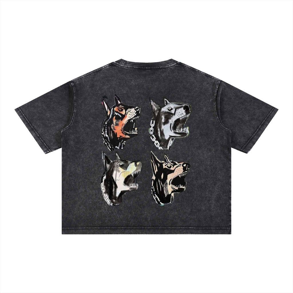 Mineral Wash Boxy Cotton T-Shirt