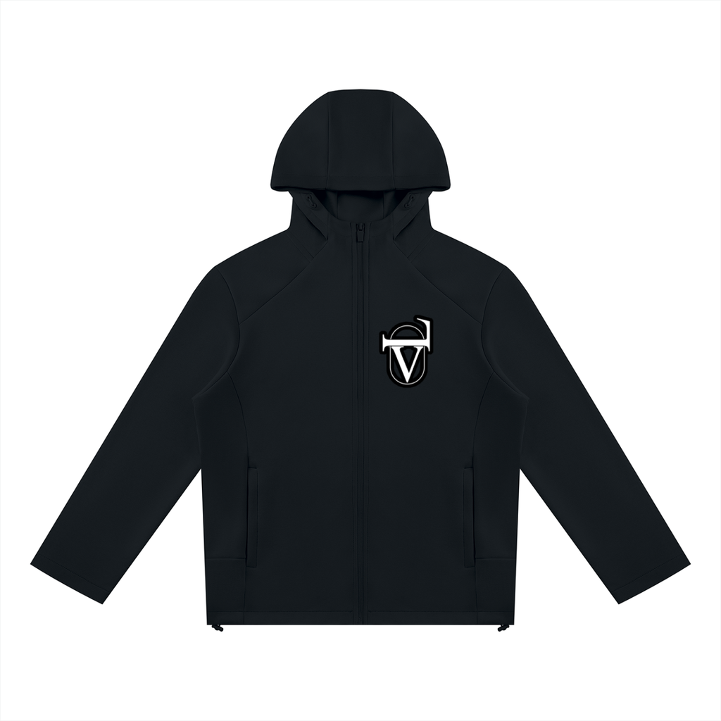 Unisex Paneled Full Zip Hoodie