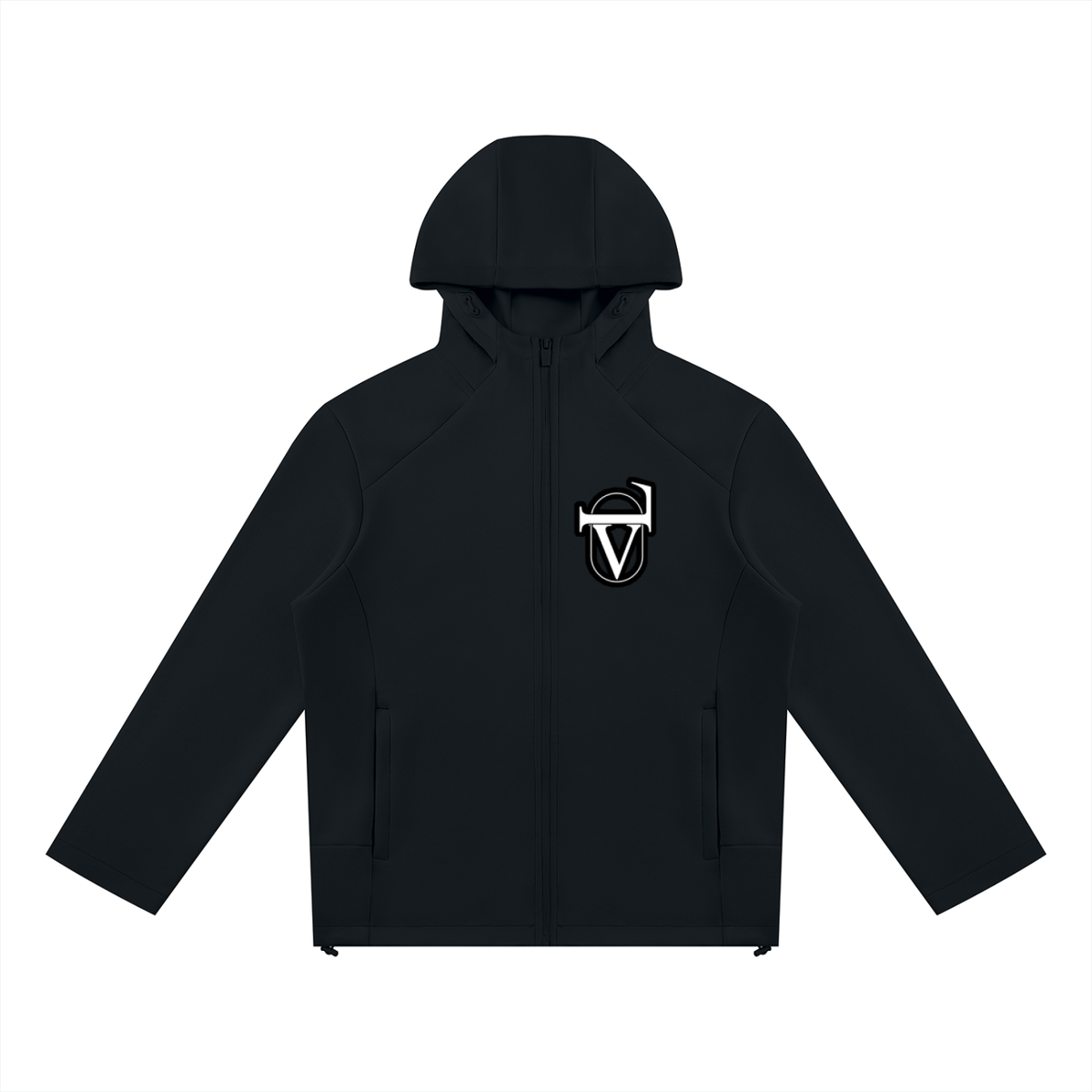 Unisex Paneled Full Zip Hoodie