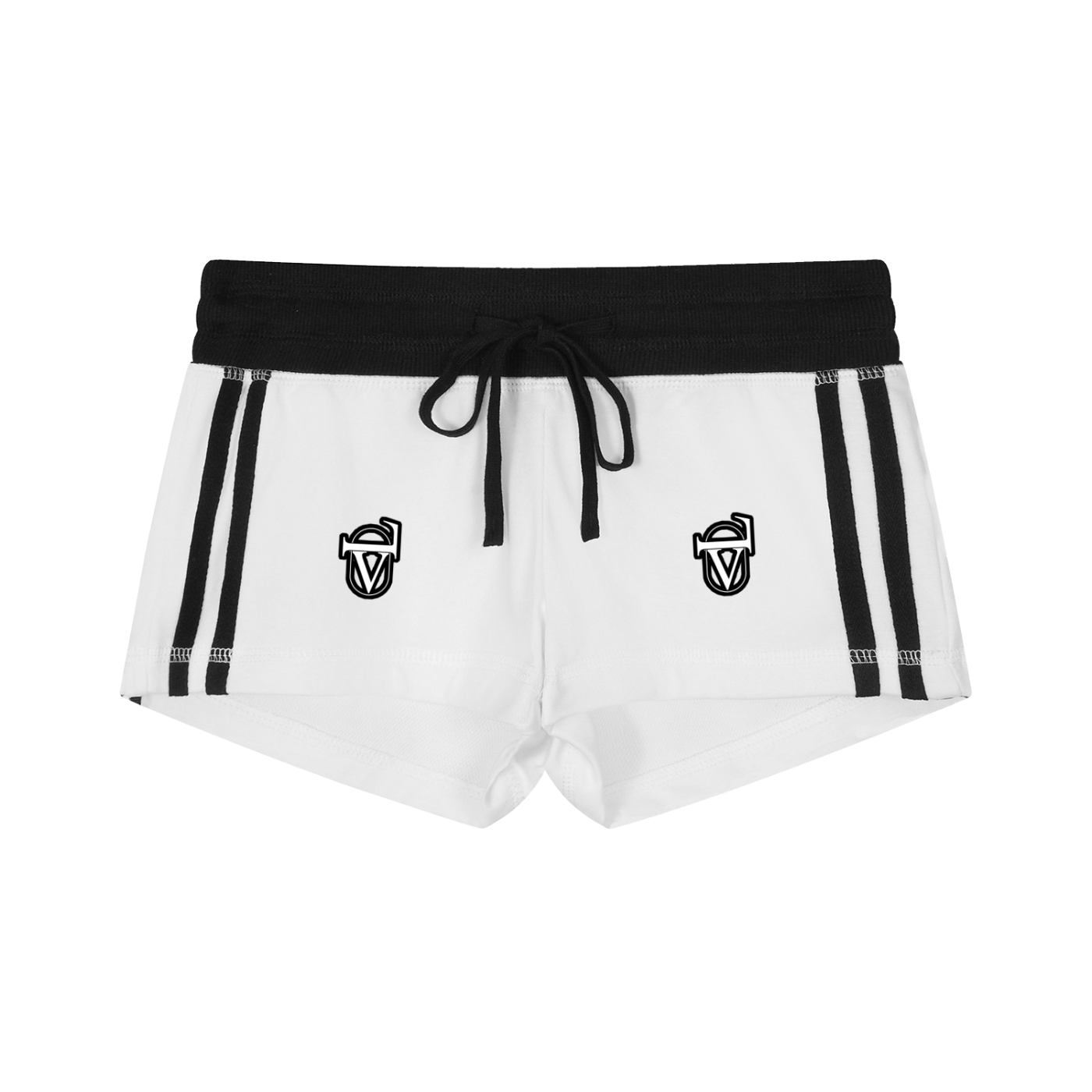 Women's Contrast Stripe Track Shorts