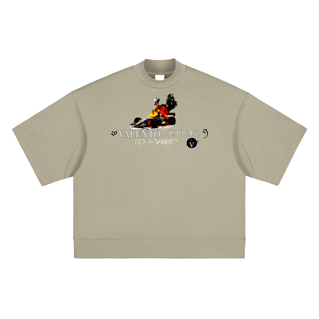 Heavyweight Oversized Mock Neck T-shirt