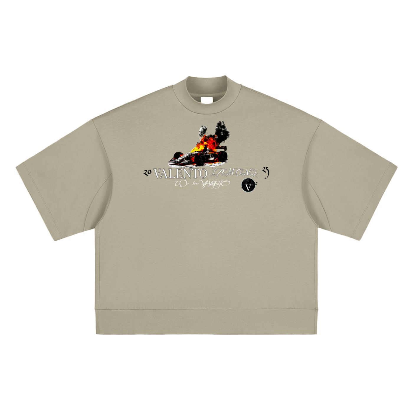 Heavyweight Oversized Mock Neck T-shirt