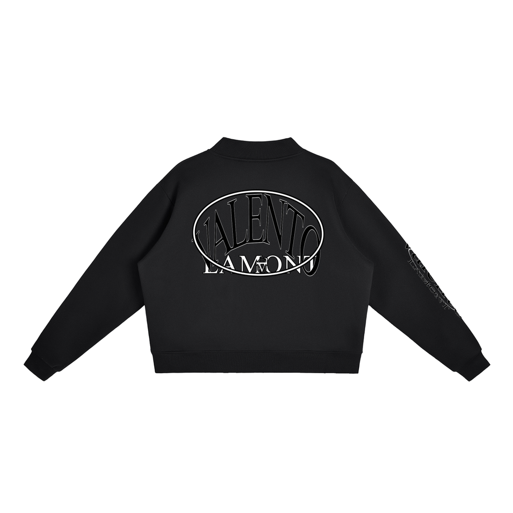 Essential Fleece Mock-Neck Crew Sweatshirt