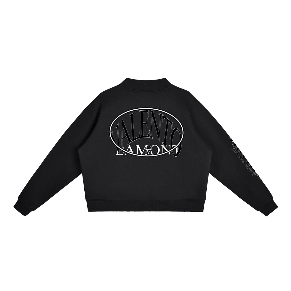 Essential Fleece Mock-Neck Crew Sweatshirt